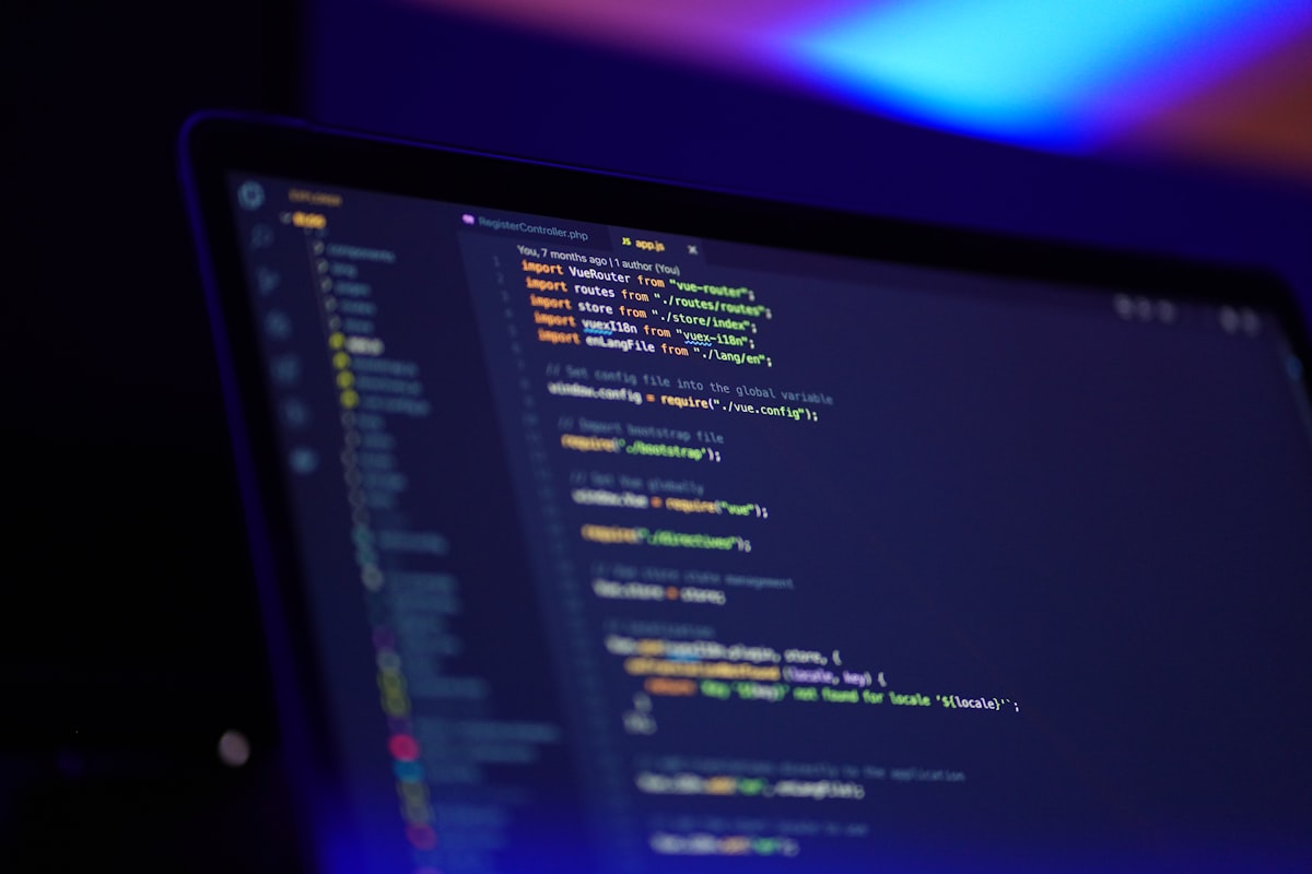 Professional programming workspace